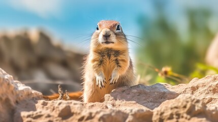 Curious Ground Squirrel