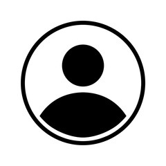 User profile icon with simple and modern design