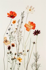 Obraz premium Wildflowers in various colors and types, with a focus on vibrancy and natural beauty.
