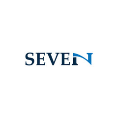 seven logo business design concept