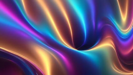 Obraz premium Colorful abstract background with vibrant swirly lines in blue, purple, and gold colors