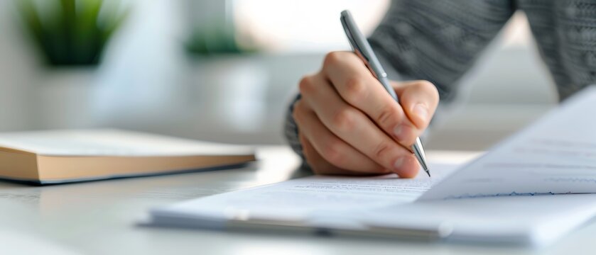 College applications, detailed essays and recommendation letters