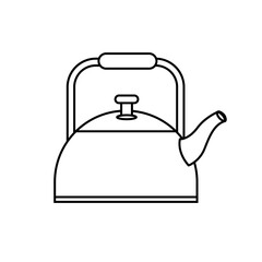 Kettle icon vector. Teapot illustration sign. Pot symbol. Teakettle logo.