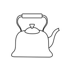 Kettle icon vector. Teapot illustration sign. Pot symbol. Teakettle logo.