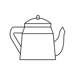 Kettle icon vector. Teapot illustration sign. Pot symbol. Teakettle logo.