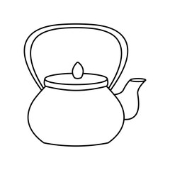 Kettle icon vector. Teapot illustration sign. Pot symbol. Teakettle logo.