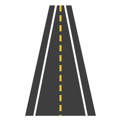 Asphalt road vector