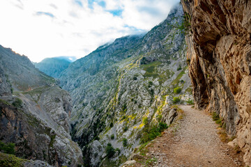 Ruta del Cares in Picos de Europa National Park, Spain	