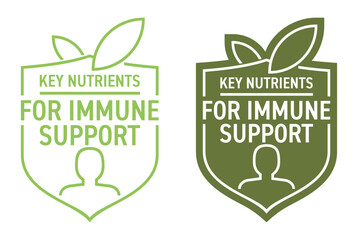Key nutrients for immune support - with human and shield