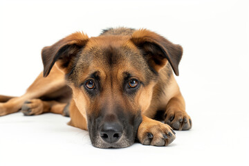 Obraz premium photo of a dog isolated on white background