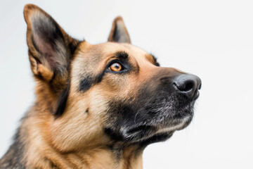 photo of a dog isolated on white background