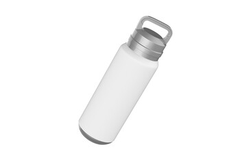 thermo bottle mockup isolated on white background. 3d illustration