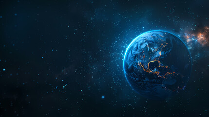 Obraz premium Exploring the unknown, Earth from space