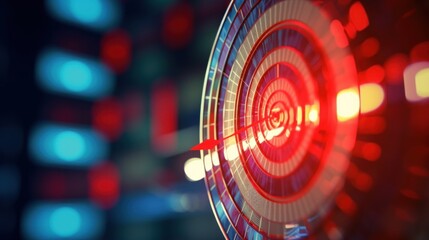 Red Target -  Digital Marketing Goal and Achievement