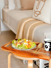 Healthy rice salad with boiled egg. Delicious food. Cooking recipes. Healthy recipe. Healthy meal. Bruch menu. Diet food. Healthy recipes. Easy home cooking. Happy holidays. Diet food dish. Simply.