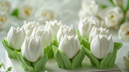 Marshmallow Tulip Bouquets