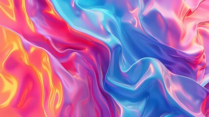 Obraz premium 3dbackground, fluid gradient shapes, abstract, vibrant, dynamic