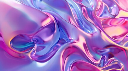 Obraz premium 3dbackground, fluid shapes, gradient, smooth transitions, colorful abstract