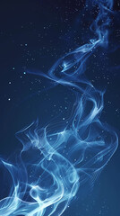 Fototapeta premium Blue smoke flowing