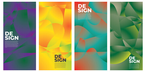 Colorful abstract liquid and fluid shape for banner and brochure design