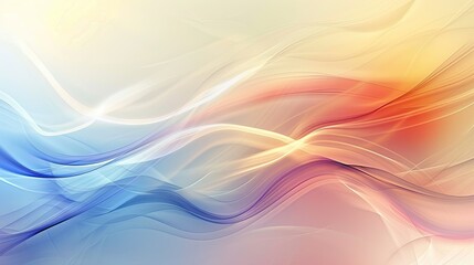 Naklejka premium An abstract background with smooth, flowing lines and a gradient color scheme
