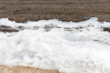 Environmental Hazard: Toxic PFOS Firefighting Foam Spill on Urban Street