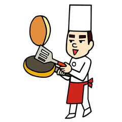 コックさん　イラスト