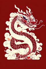 Fototapeta premium chinese new year dragon