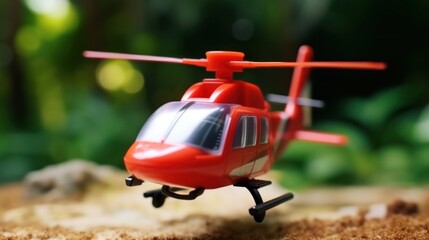 Red Toy Helicopter