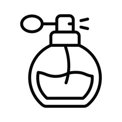 A scalable icon of perfume bottle, unique vector of fragrance bottle