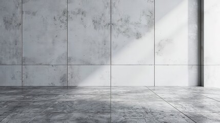 Fototapeta premium neutral gray floor background illustration modern minimalist, industrial sleek, elegant chic neutral gray floor background