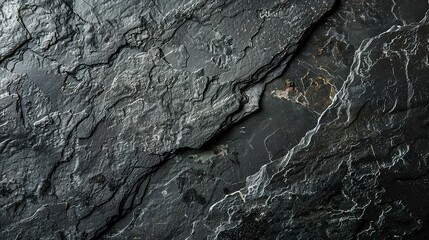 Dark grey black slate texture background. Black stone texture. Black granite slabs background