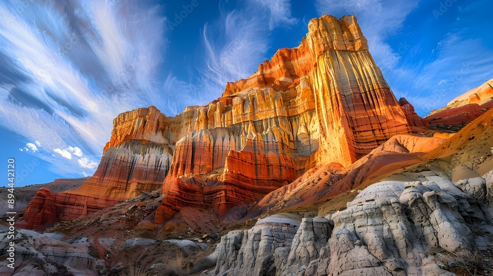 Wall mural colorful rocks in the national park shimmering image