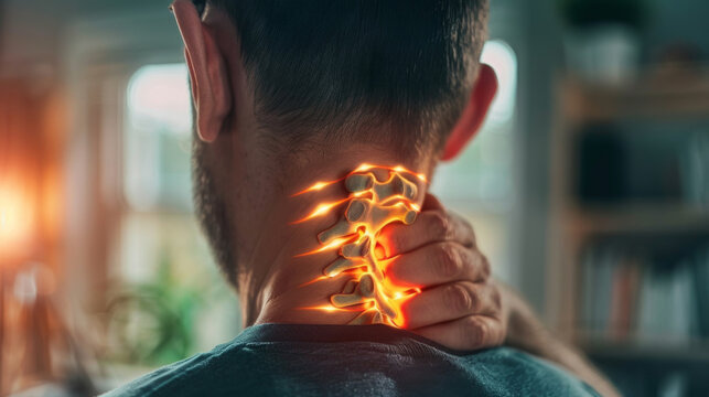 Digital Representation of Neck Pain: Man in Need of Relief