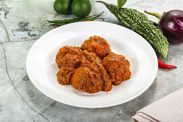 Kashmiri aloo dum - potato stuffed cheese