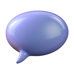 Purple speech bubble on white background, used as dishware or serveware