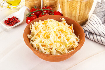 Homemade fermented cabbage Sauerkraut