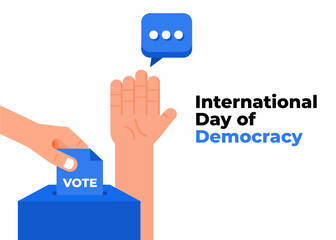 International day of democracy poster