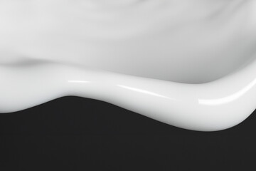 흐르는 액체 하얀 우유