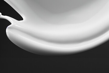 흐르는 액체 하얀 우유