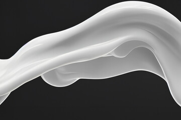 흐르는 액체 하얀 우유