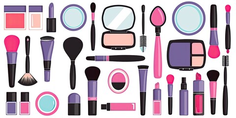 Flat Lay of Makeup Products