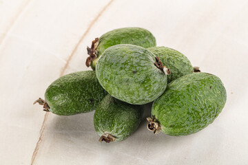 Ripe sweet huicy exotic feijoa