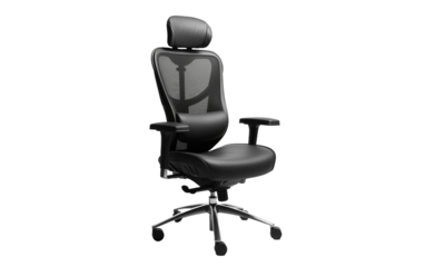 Stylish office chair with ergonomic design, ideal for modern office and furniture-themed projects.