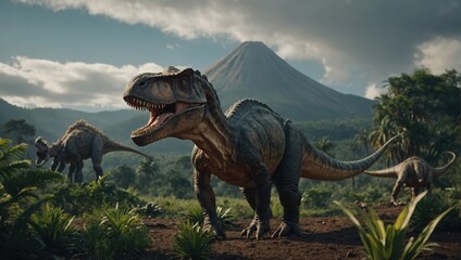 Fototapeta premium The lost age of dinosaur giants