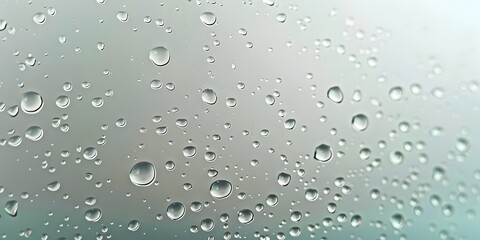 Condensation on Glass with Dewy Drops