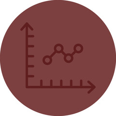 Fluctuate Vector Line Maroon Circle Maroon