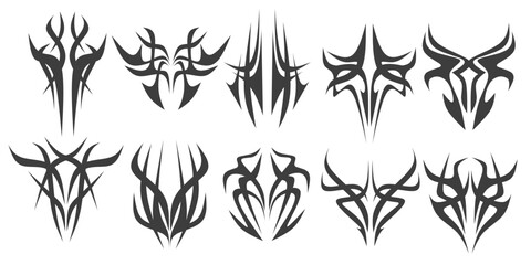 abstract tribal tattoo design