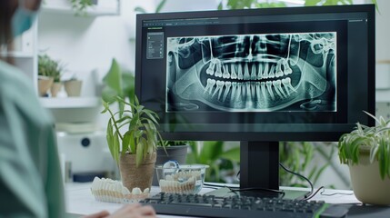 The dental X-ray image