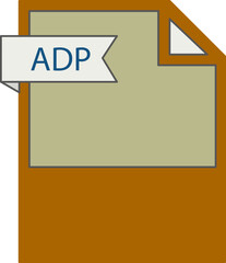ADP  File format icon minimal